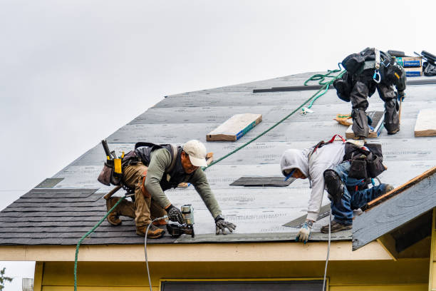 Professional Roofing technician working in Acton, ME